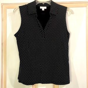 5For$15 Charter Club sleeveless collared blouse size M